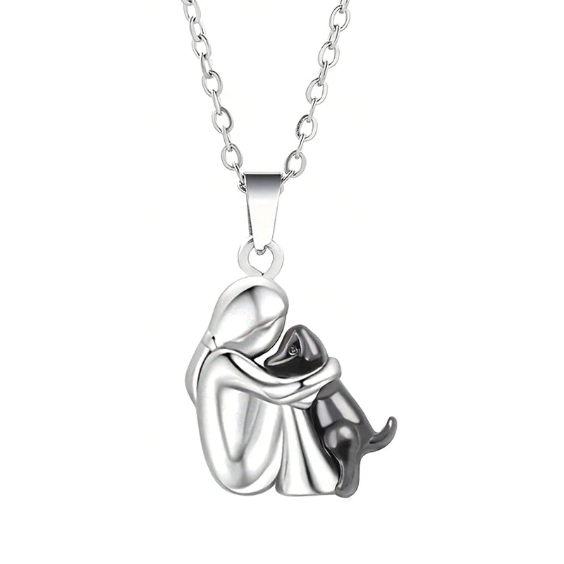 Collier porte-bonheur au motif chien