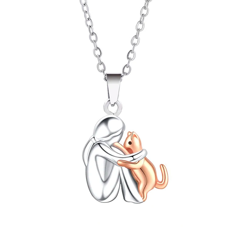Collier porte-bonheur au motif chien